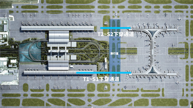 远机位摆渡车今后将大幅缩减等待时间浦东机场飞行区下穿通道竣工验收