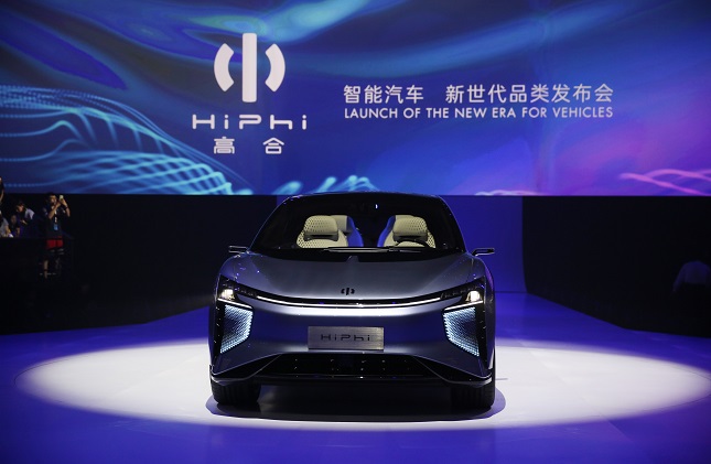 7月31日，华人运通全新豪华智能纯电动品牌高合（HiPhi）在上海正式发布，首款量产定型车高合HiPhi1同期亮相。.JPG