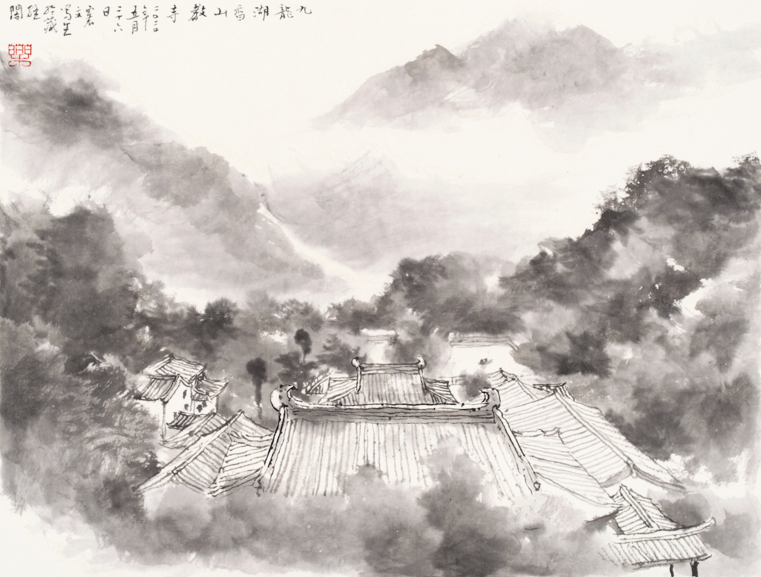 九龙湖香山教寺34x45cm2020.jpg