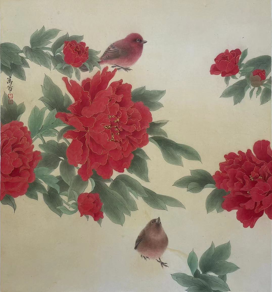 十年，这位上海画家画了100幅花鸟图，与花博会的鸟语花香交相辉映