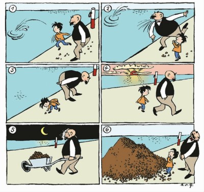 日前,浙江文艺出版社推出了长篇连环漫画 《父与子》 德国原版全集