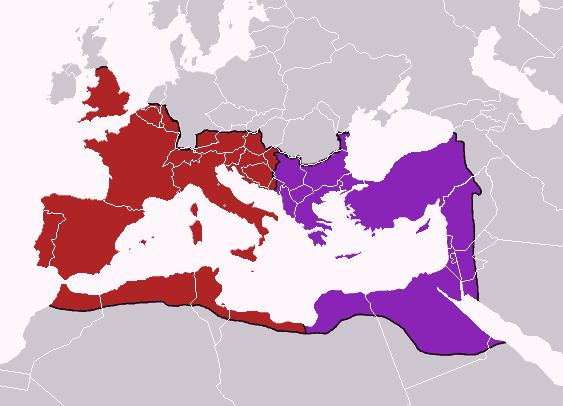 11、罗马帝国分裂后的版图.png