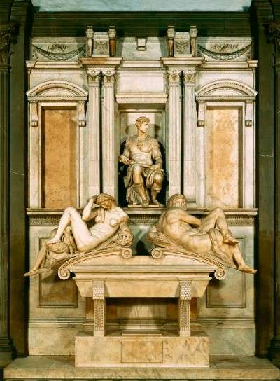 Michelangelo created the tomb of Giuliano de' Medici.jpg